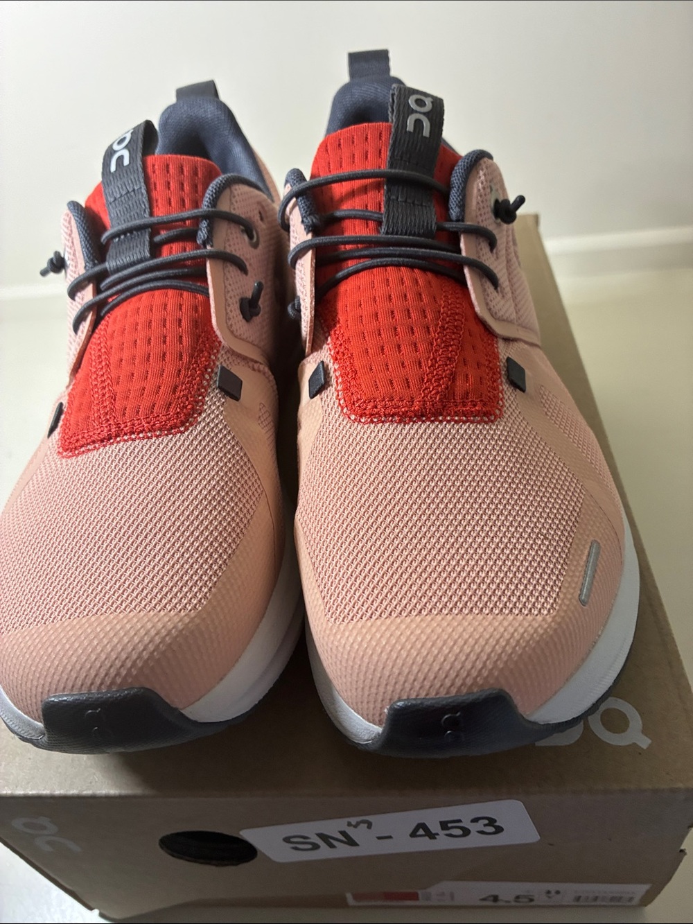 On Running Kids Pink and Red Athletic Sneakers